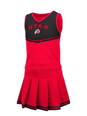 Utah Utes Colosseum Girls Youth Pinky Cheer Dress size small 6-6x
